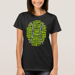 Camiseta Jugadores de tenis de Word Cloud Guay Tee