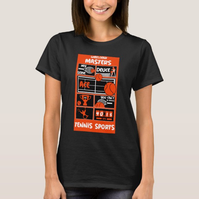 Camiseta Jugadores de tenis en silla de ruedas (Anverso)