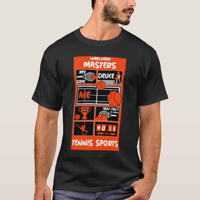Camiseta Jugadores de tenis en silla de ruedas (Anverso)