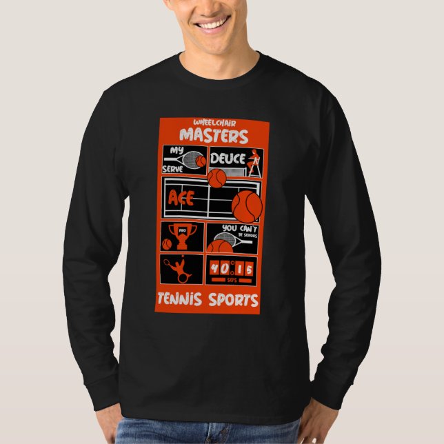 Camiseta Jugadores de tenis en silla de ruedas (Anverso)