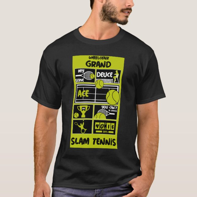 Camiseta Jugadores de tenis en silla de ruedas (Anverso)
