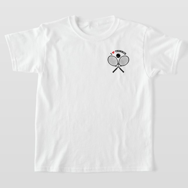 Camiseta Jugadores de tenis, me encanta el tenis (Distribución)