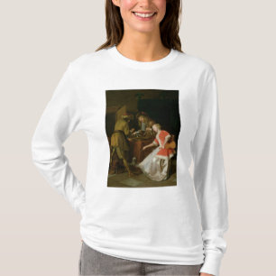 Camiseta Jugadores de Tric-trac con una señora y su perro