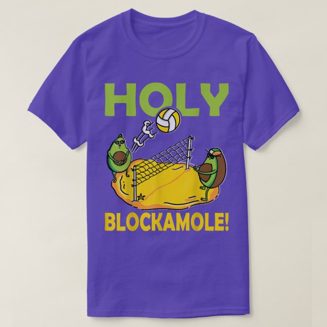 Camiseta Jugadores De Voleibol De Playa De Blockamole (Diseño del anverso)
