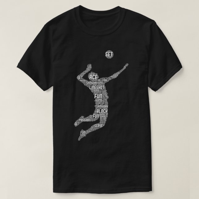 Camiseta Jugadores de voleibol hombres jóvenes (Diseño del anverso)