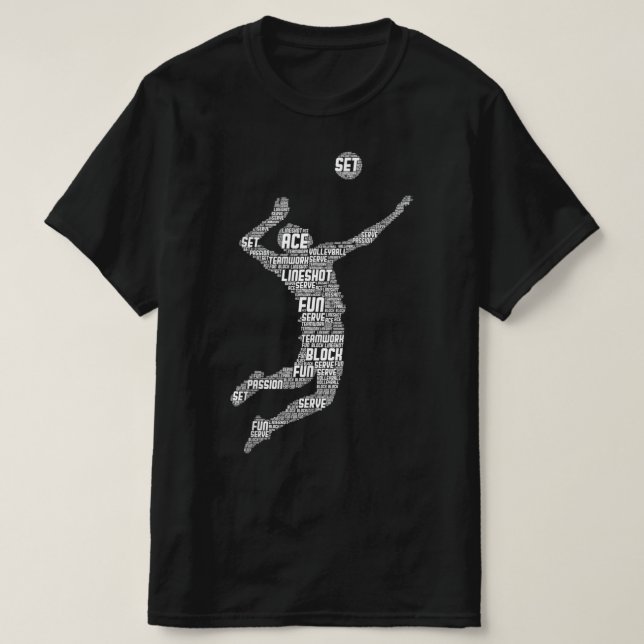 Camiseta Jugadores de voleibol hombres jóvenes (Diseño del anverso)
