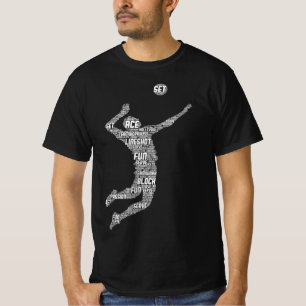 Camiseta Jugadores de voleibol hombres jóvenes