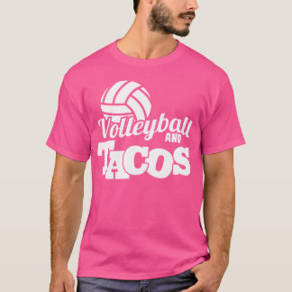 Camiseta Jugadores de Volleyball Funny Tacos Vida