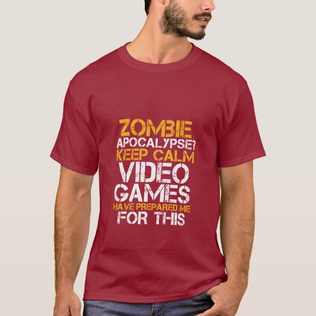 Camiseta Jugadores del Apocalipsis zombiano mantienen la ca (Anverso)