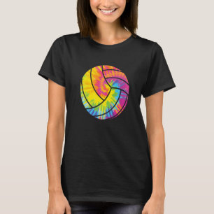 Camiseta Jugadores del Retro de Voleibol de Playa Tie Dye C