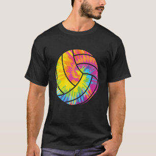 Camiseta Jugadores del Retro de Voleibol de Playa Tie Dye C
