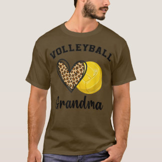 Camiseta Jugadores deportivos de Voleibol Abuela Leopard He