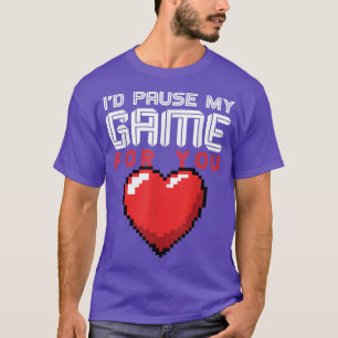 Camiseta Jugadores Día de San Valentín de videojuegos para 