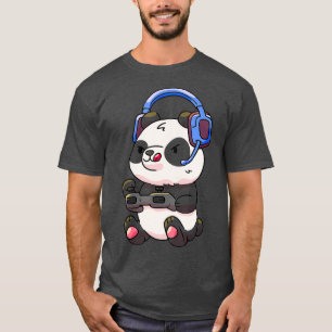Camiseta Jugadores Jinetes Gaming Gracioso Panda Regalos Ni