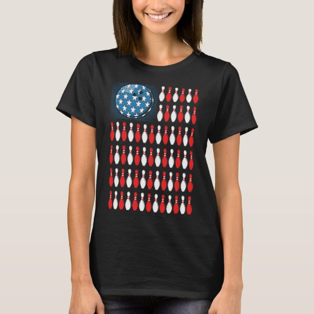 Camiseta Jugadores y disfraces de Bowling America Flag Bowl (Anverso)
