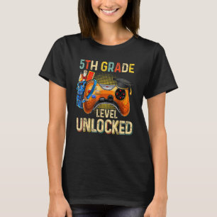 Camiseta Jugamiento 5º Grado Desbloqueado Primer Día De Sch
