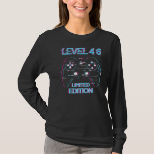Camiseta Jugamiento de nivel de cumpleaños 46 años utilizad