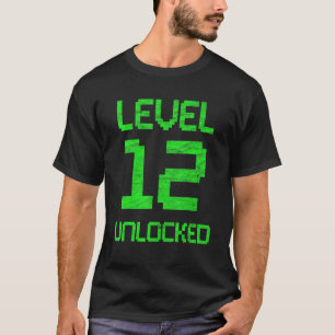 Camiseta Jugando 12 años Retro Chicas y niño de 12 años