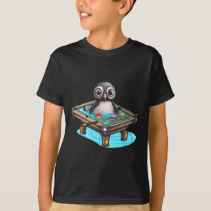 Camiseta Jugando al billar de billar Penguin Hustler