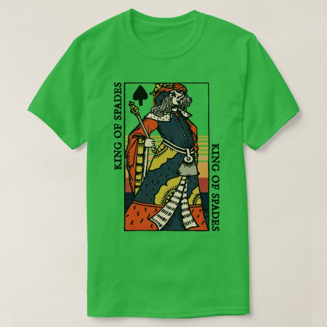 Camiseta Jugando al Rey de las espadas (Diseño del anverso)