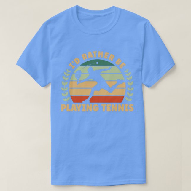 Camiseta Jugando al tenis (Diseño del anverso)