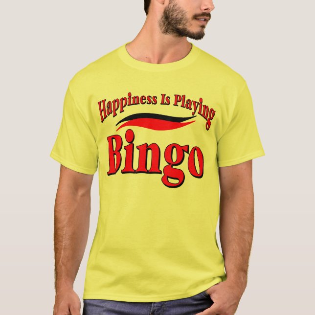 Camiseta Jugando bingo (Anverso)