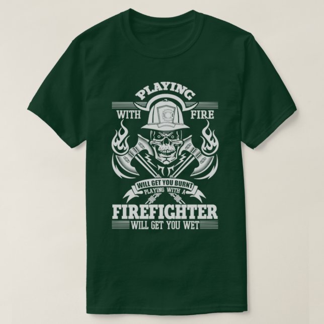 Camiseta Jugando Con El Bombero (Diseño del anverso)