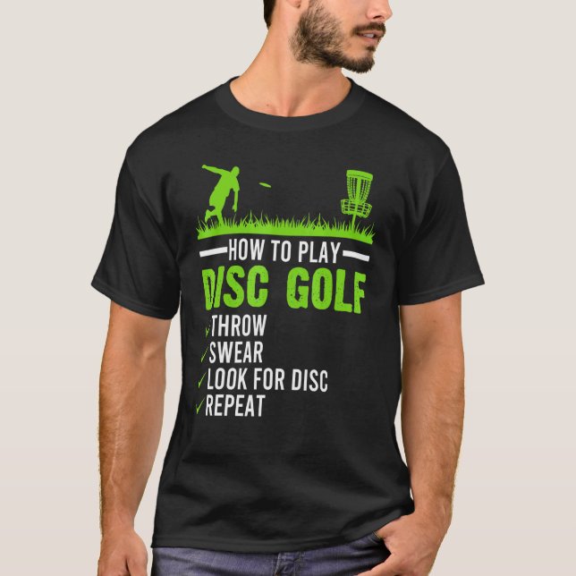 Camiseta Jugando Disk Golf Frisbee Disk Golfer Golfing (Anverso)