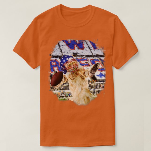 Camiseta Jugando el gato Maine Coon (Diseño del anverso)