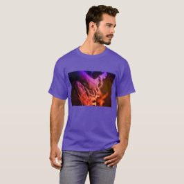 Camiseta Jugando el humor nocturno de la guitarra