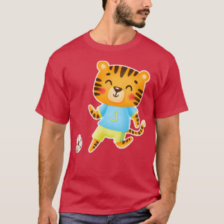 Camiseta Jugando el mejor tigre mate del vendedor