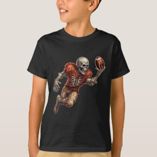 Camiseta Jugando Fútbol Americano Cool Touchdown Halloween