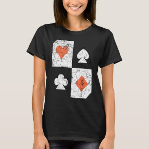 Camiseta Jugando juegos de cartas de póquer juegos de casin