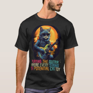 Camiseta Jugando la guitarra donde cada cuerda es un buen C