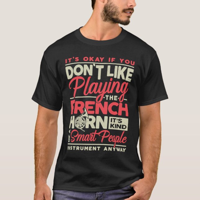Camiseta Jugando La Música Del Cuerno Francés (Anverso)