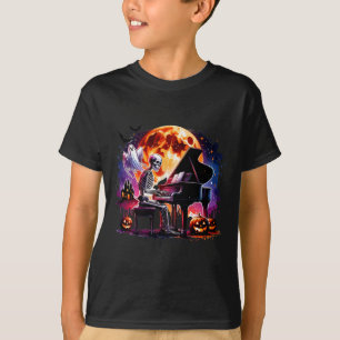 Camiseta Jugando Piano Con Un Espectacular Traje De Hallowe