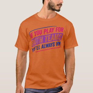 Camiseta Jugando por los dos equipos Bi Pride Bisexual