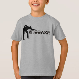 Camiseta JUGANDO SNOOKER fuente moderna + tus ideas