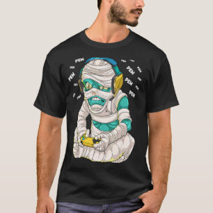 Camiseta Jugar a Halloween Mummy Scary Gamer Pew Boys no mu