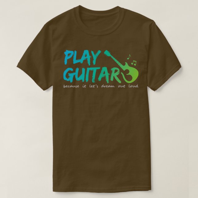 Camiseta Jugar a la guitarra (Diseño del anverso)