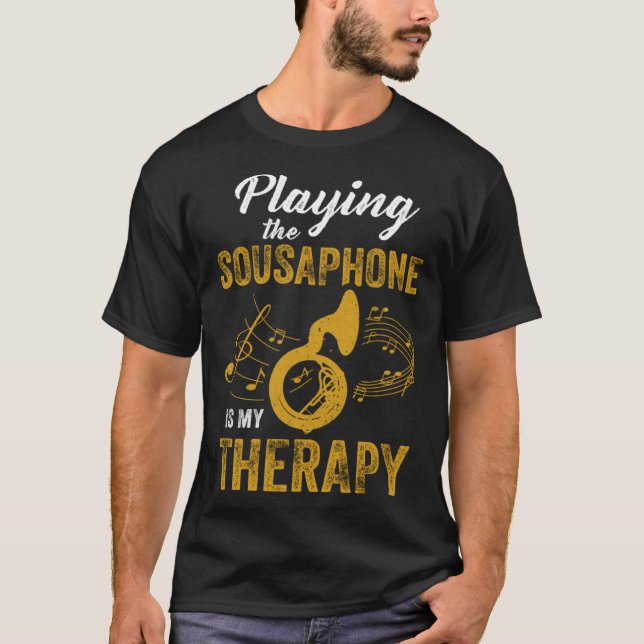 Camiseta Jugar a Sousaphone es una obra de un músico expert (Anverso)