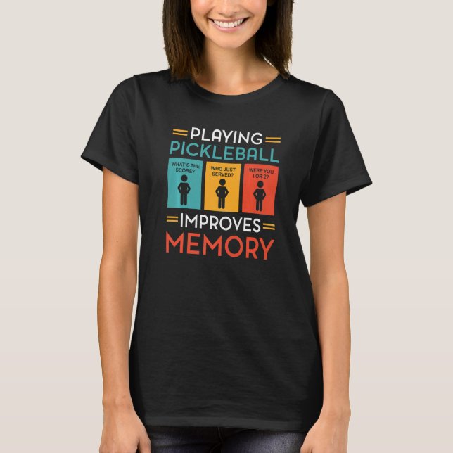Camiseta Jugar al baloncesto mejora la memoria del juego de (Anverso)