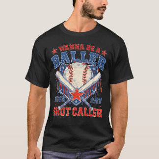 Camiseta Jugar al Béisbol como un Tirador de Balón