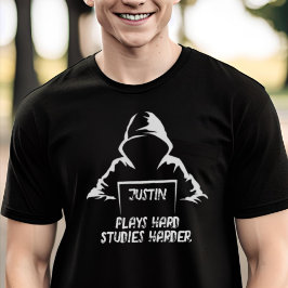 Camiseta Jugar al estudio duro Harder Moda fría T-Shirt