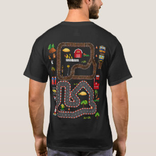 Camiseta Jugar autos en la pista de carreras de autos Mat d