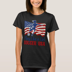 Camiseta Jugar como una bandera estadounidense del equipo d