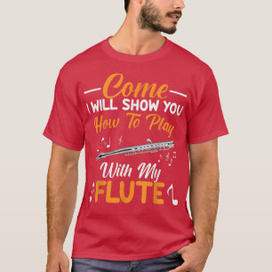 Camiseta Jugar con mi flautista flautista flautista flautis