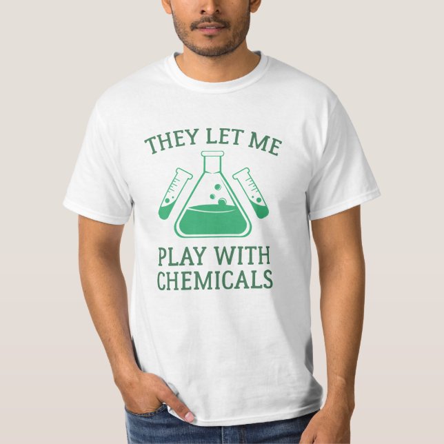 Camiseta Jugar Con Químicos (Anverso)