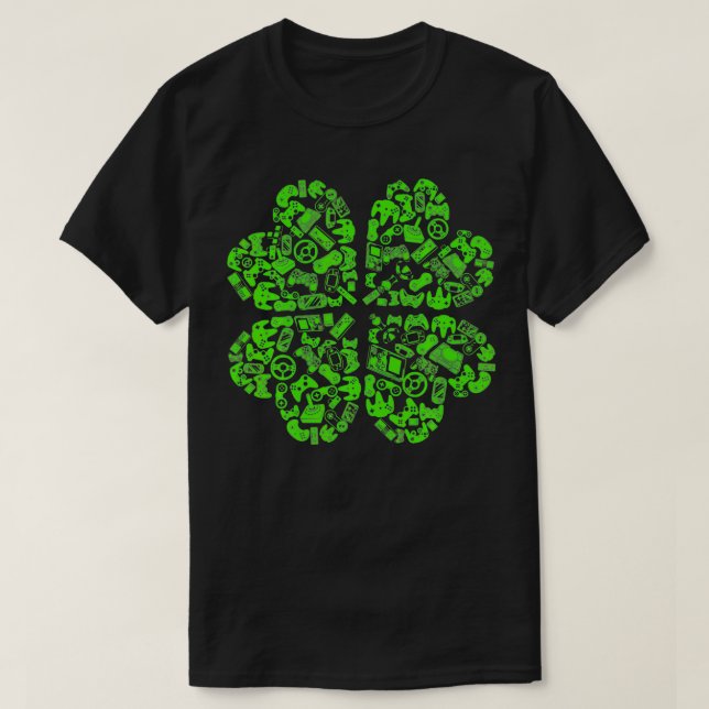 Camiseta Jugar con San Patricio por la hoja 4 Chamrock Funn (Diseño del anverso)