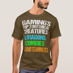 Camiseta Jugar criaturas míticas Dragones Zombis Bien